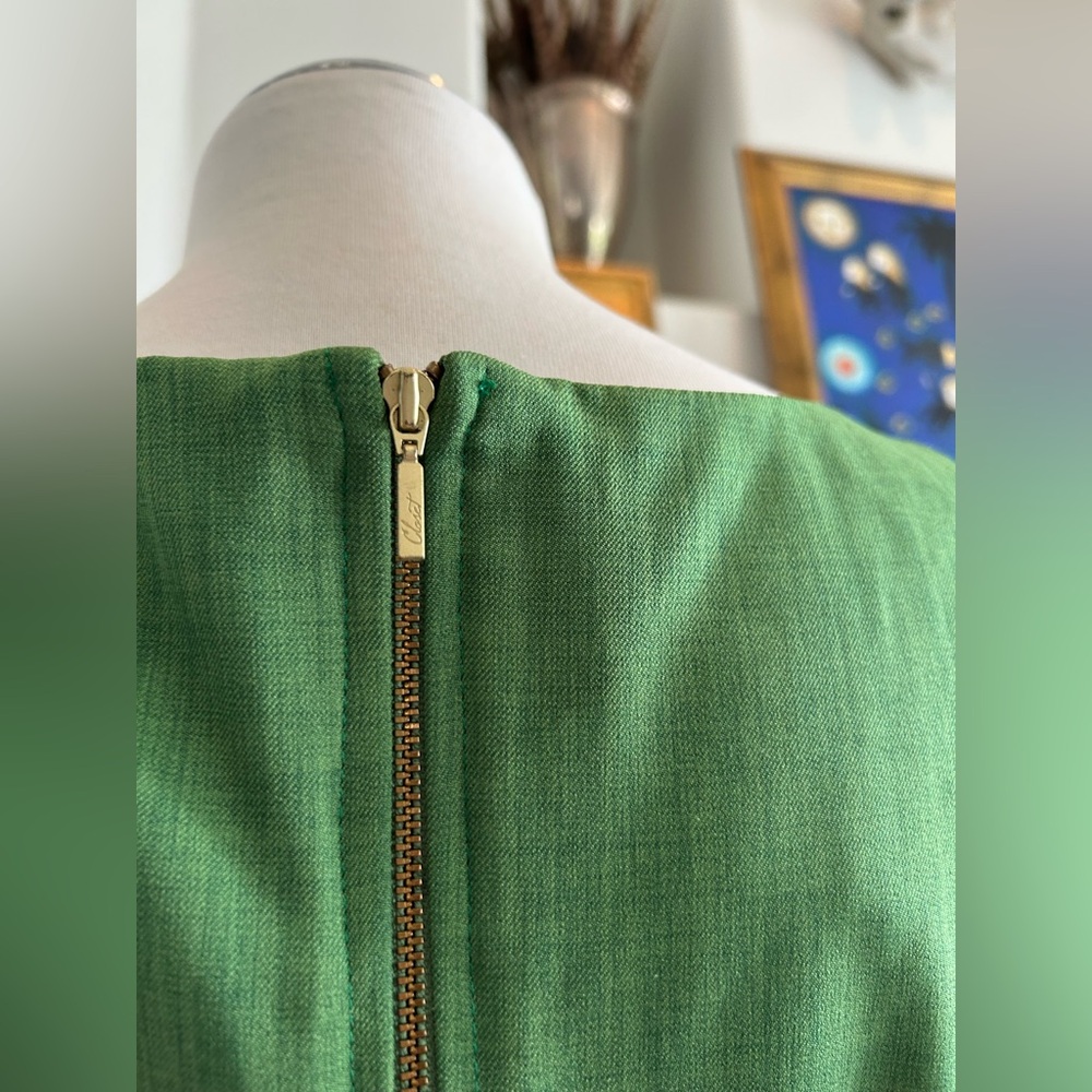CLOSET Green Midi Flounce Dress, Size 10 - Picture 4 of 6